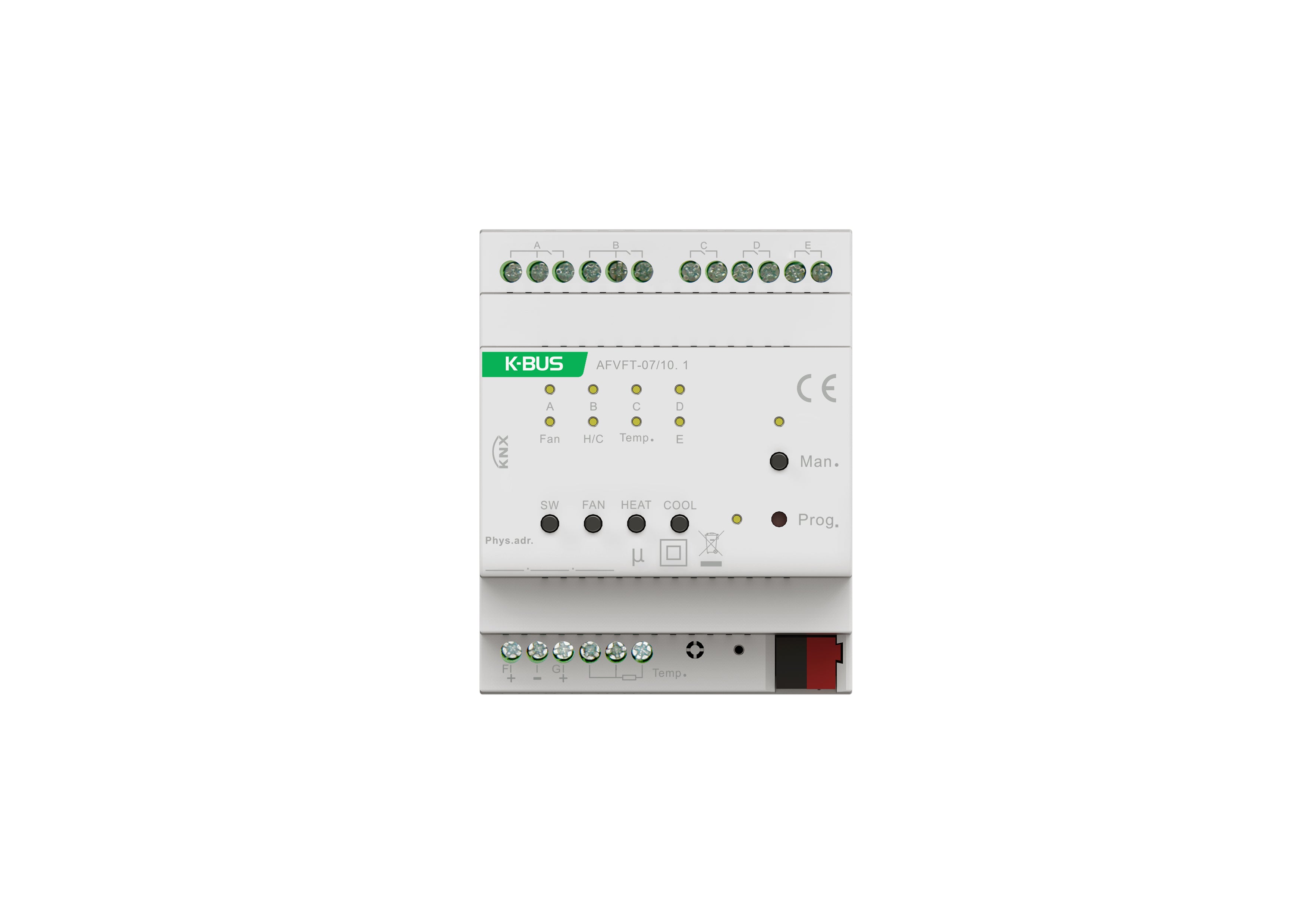 KNX Fan coil Controller, 0-10V