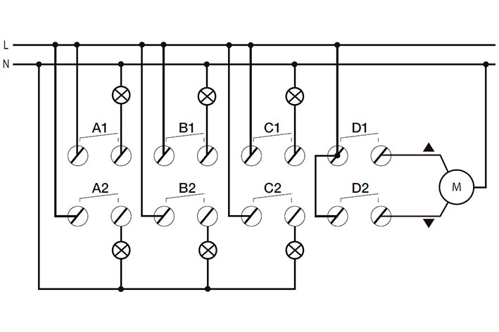 4 Channel Switch / Blind Actuator With 12 Inputs