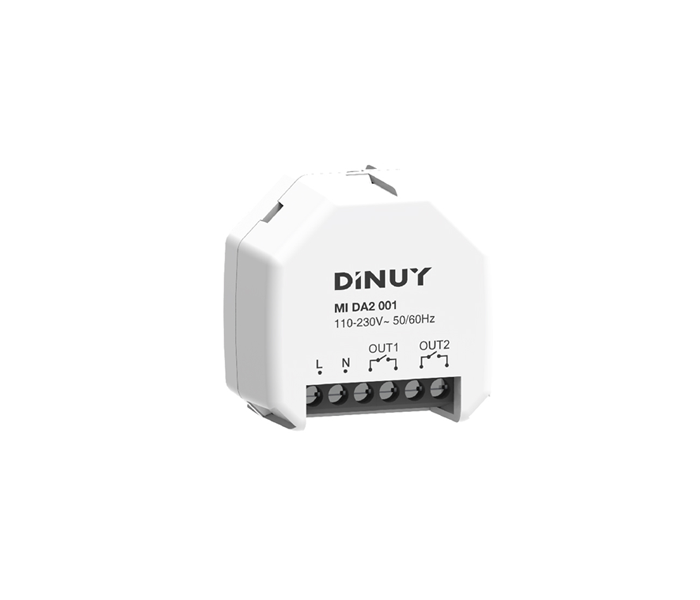 2 Channel DALI-2 Relay Module With Push Button Input