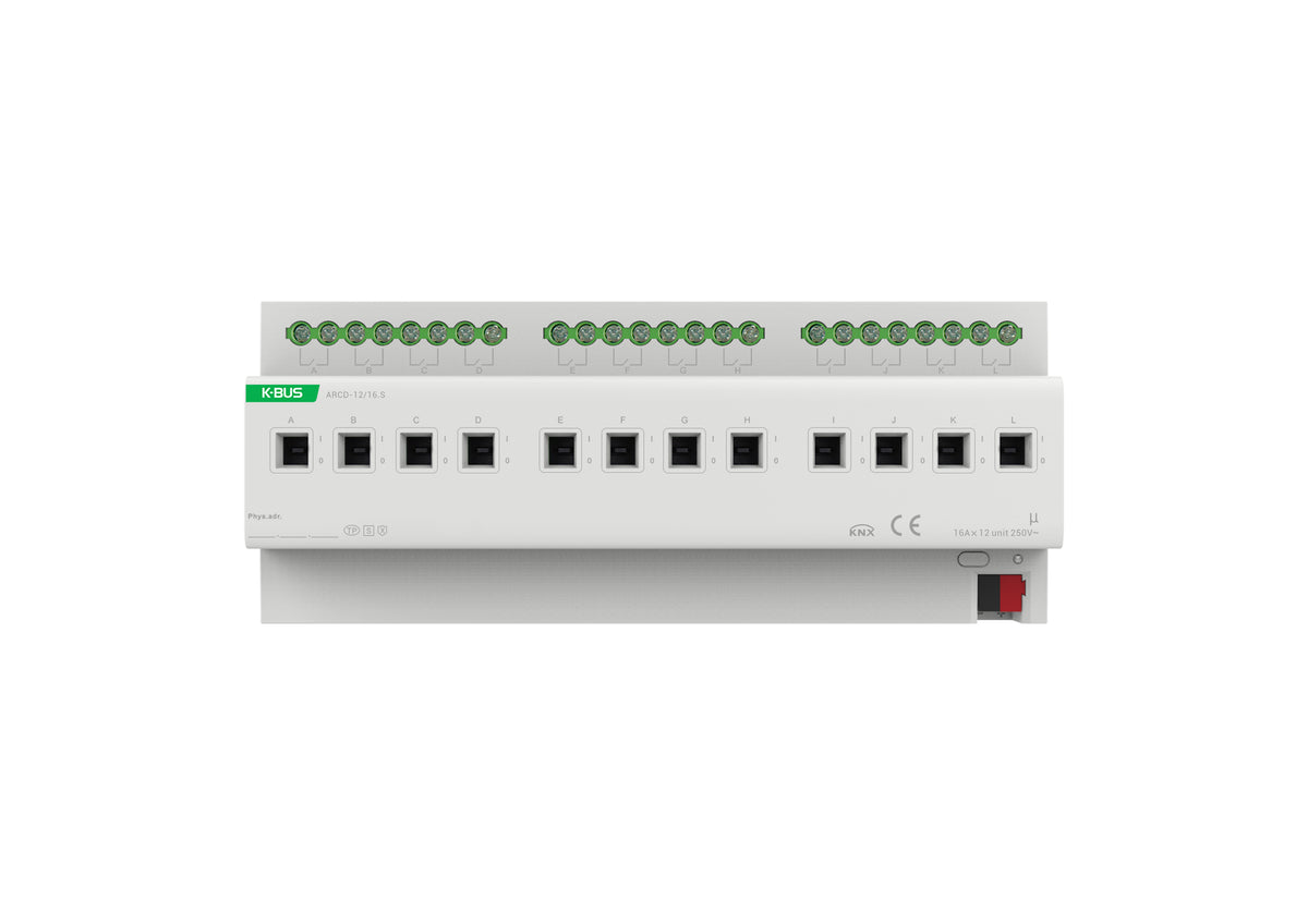 KNX Switch Actuator 12-Fold, 16A, Current Mesurement
