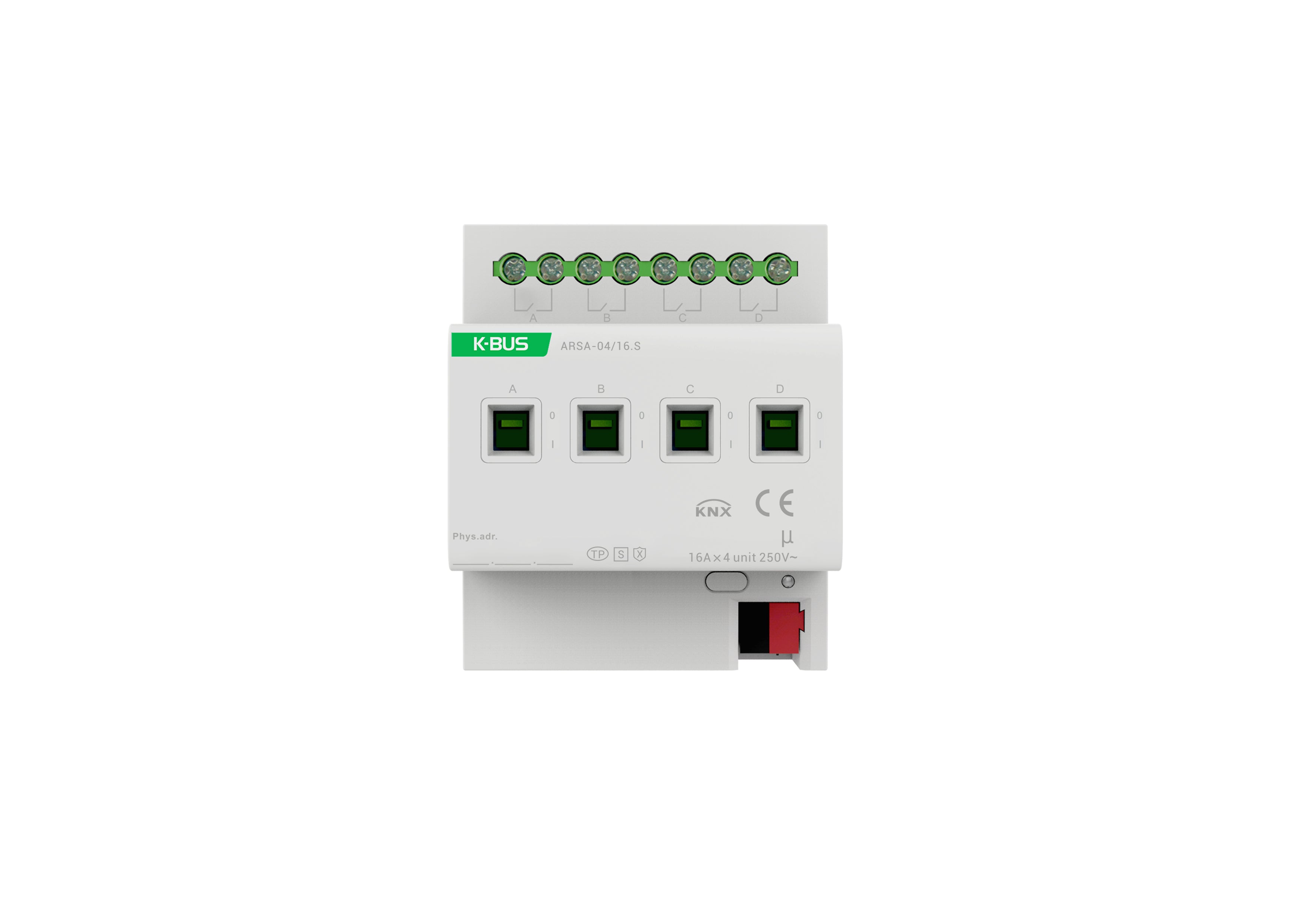 KNX Switch Actuator 4-Fold, 16A, Current Mesurement