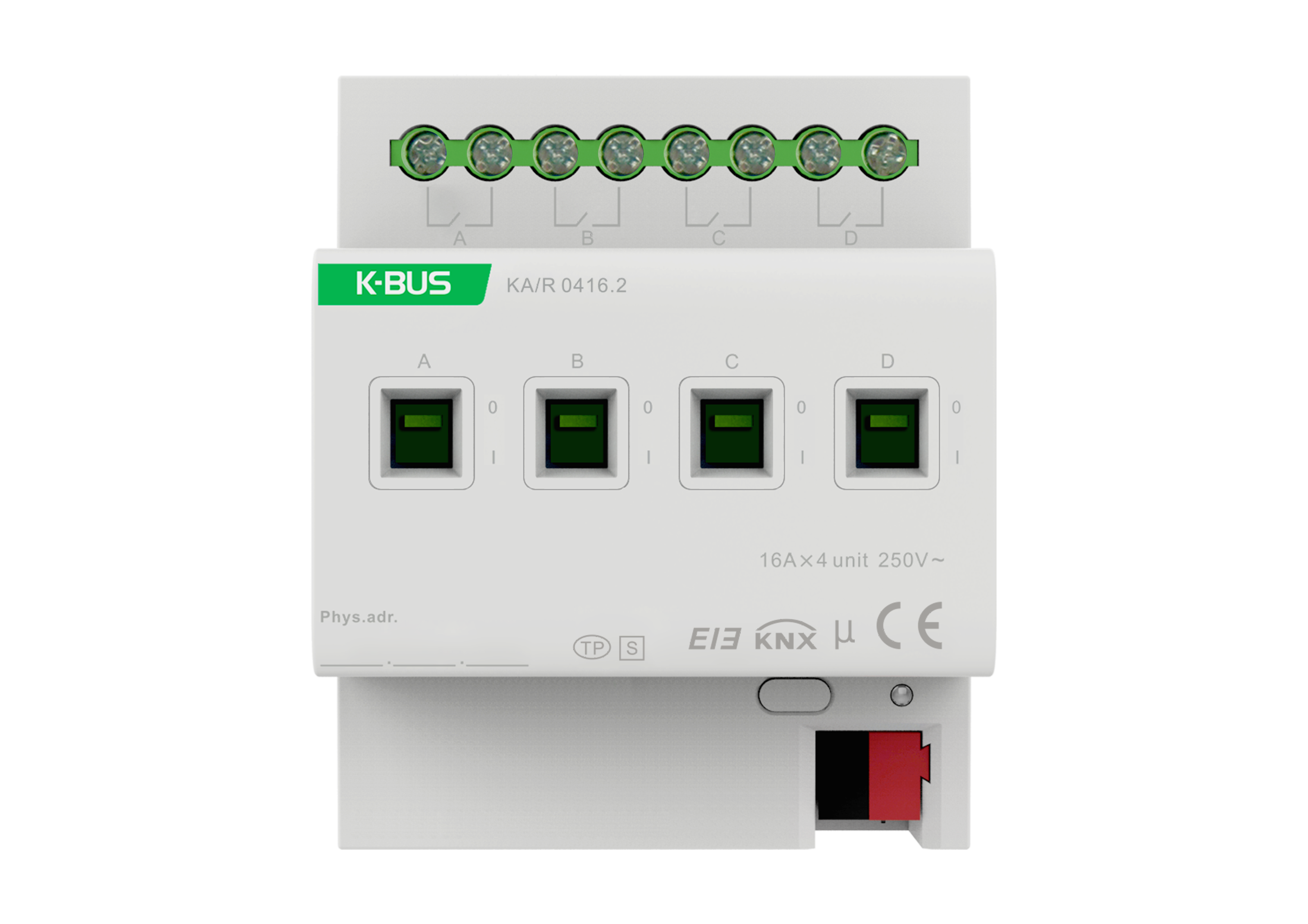KNX Switch Actuator 4-Fold, 16A