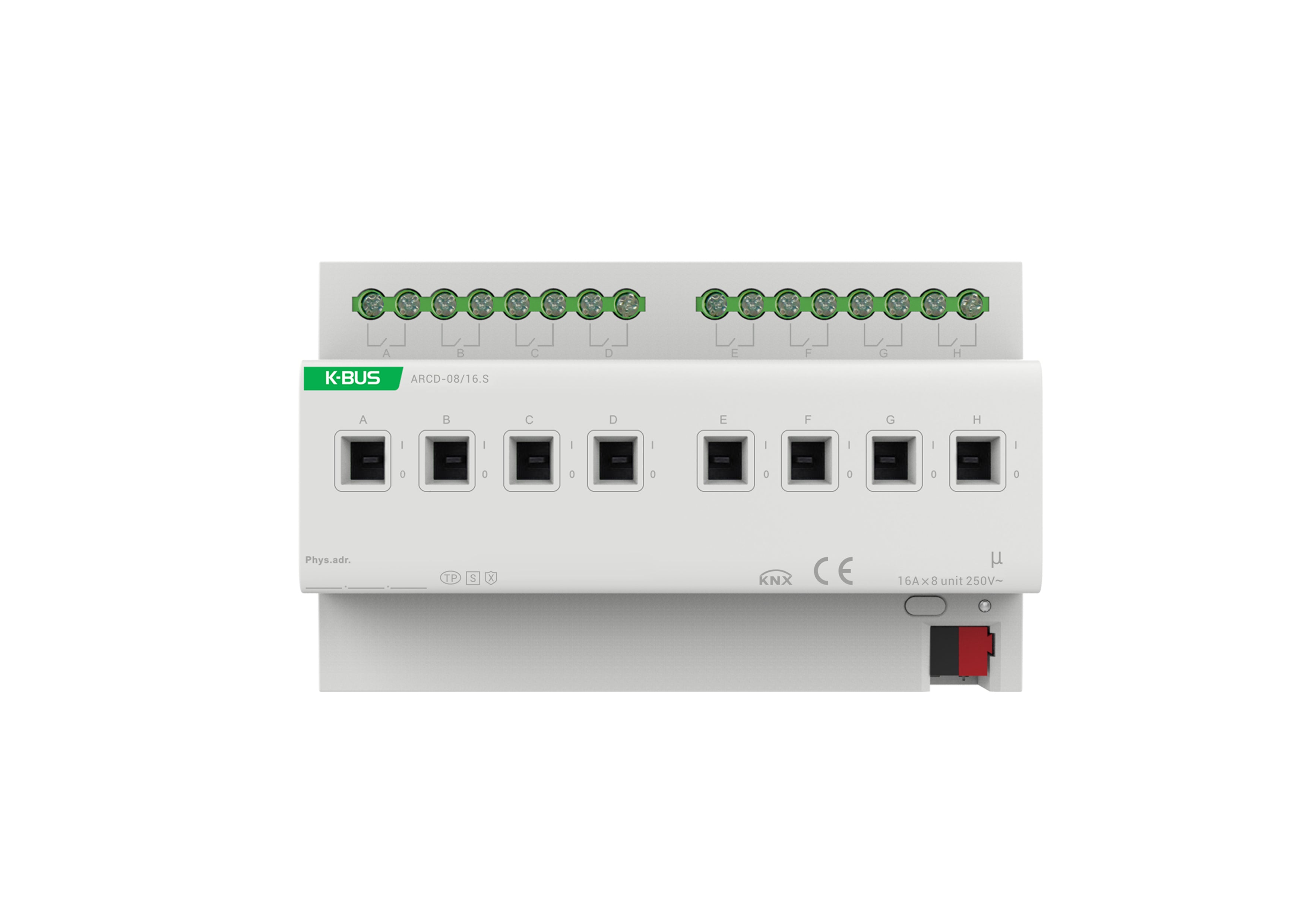 KNX Switch Actuator 8-Fold, 16A, Current Mesurement