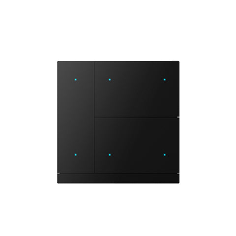 KNX Waltz 6 Button Black - Metal