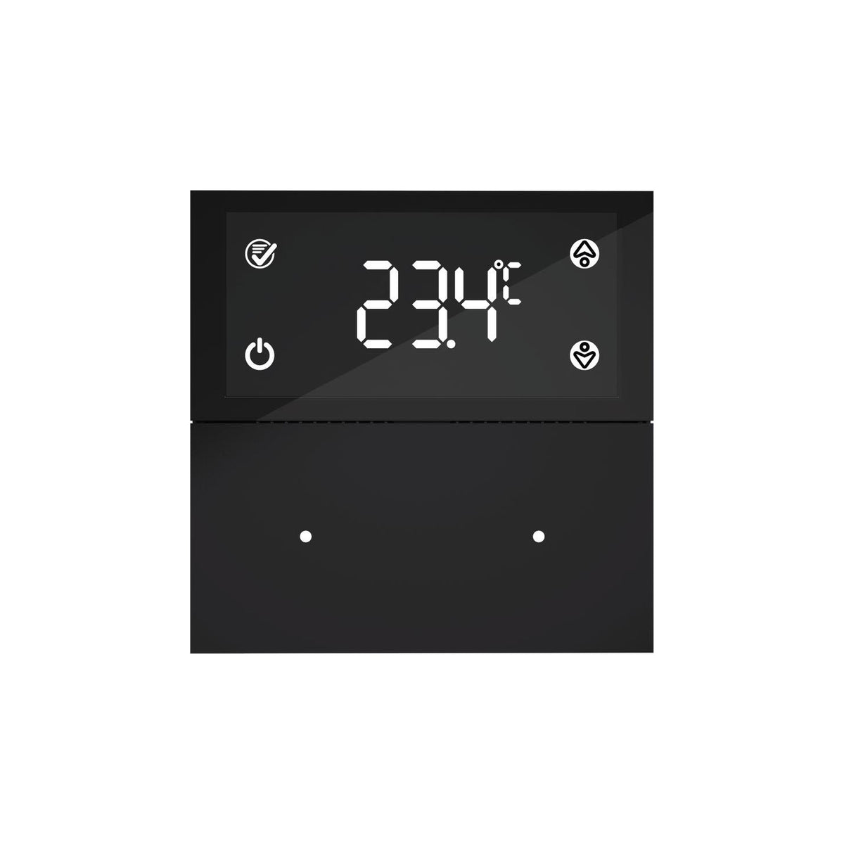 Pblock - Touch Dispay, Thermostat, 2 Button Black