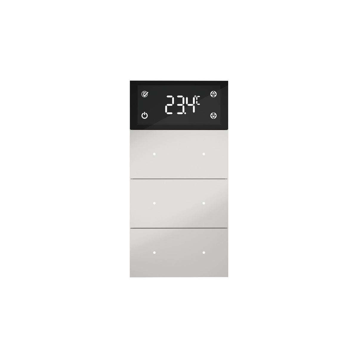 Pblock - Touch Dispay, Thermostat, 6 Button White