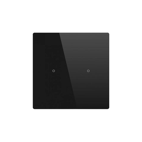 Cubik-SQ2 black Basic push-button 2 areas - Temp and humidity sensor