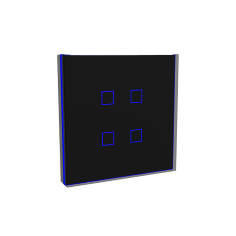 LAUKA CAPACITIVE WALL SWITCH BLACK