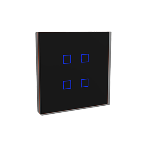 LAUKA CAPACITIVE WALL SWITCH BLACK COPPER FRAME