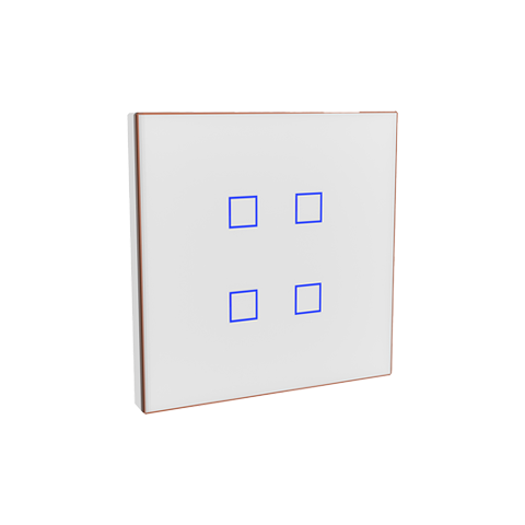 LAUKA CAPACITIVE WALL SWITCH WHITE COPPER FRAME