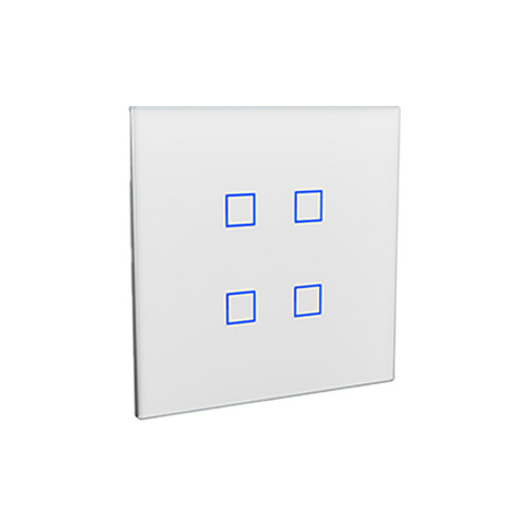 LAUKA CAPACITIVE WALL SWITCH WHITE CHROME FRAME