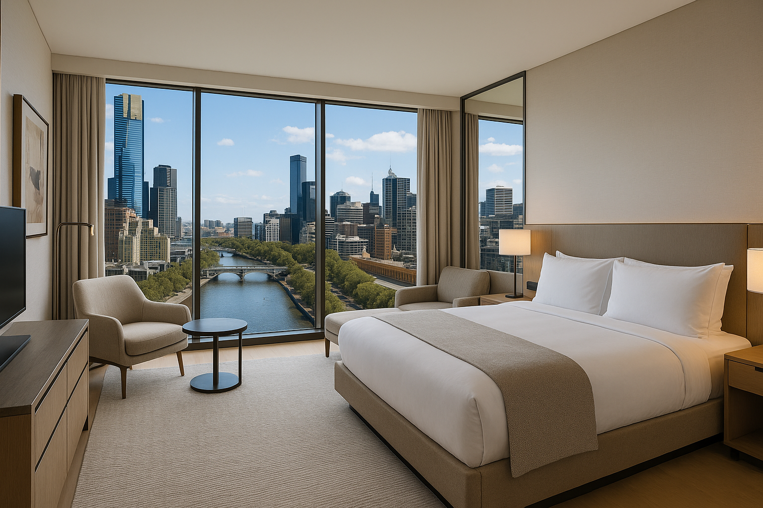 needs to be realistic skyline of Melbourne australia