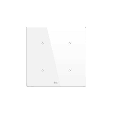 Cubik-SQ4 white Basic push-button 4 areas - Temp and humidity sensor