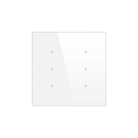 Cubik-SQ6 white Basic push-button 6 areas - Temp and humidity sensor