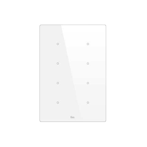 Cubik-V8 white Basic push-button 8 areas - Temp and humidity sensor
