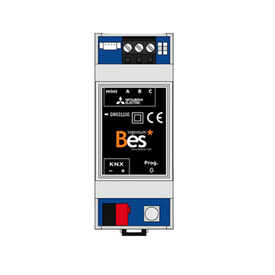 KNX - MITSUBISHI HVAC gateway - DIN format