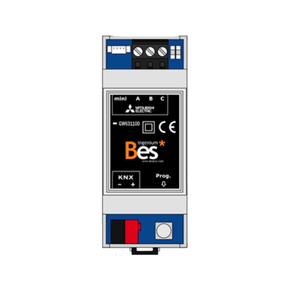 KNX - MITSUBISHI HVAC gateway - DIN format