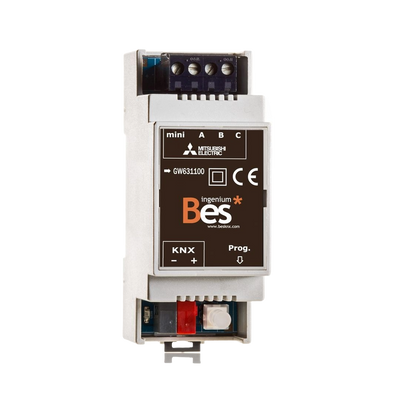 KNX - MITSUBISHI HVAC gateway - DIN format