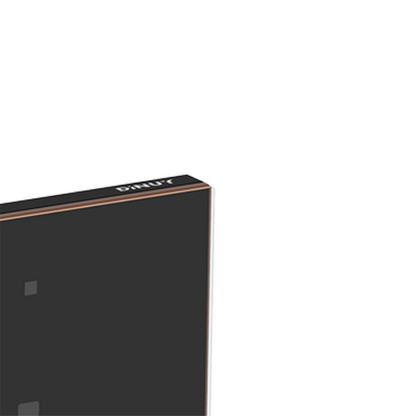 TOUCHLESS 1-Gang Black Push Button