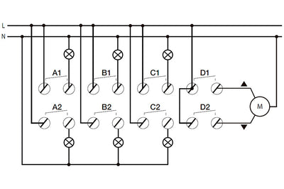 4 Channel Switch / Blind Actuator With 12 Inputs