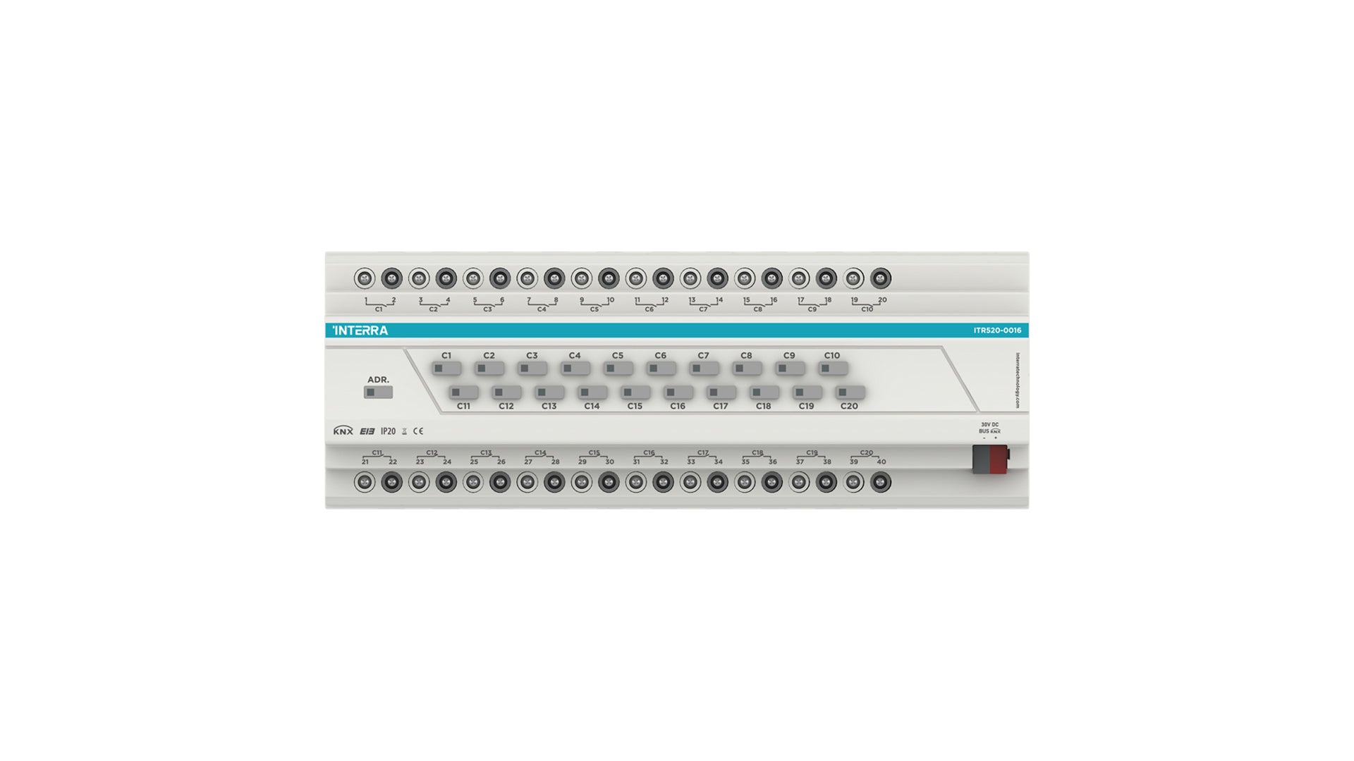 20 CHANNEL KNX COMBO SHUTTER + SWITCH ACTUATOR