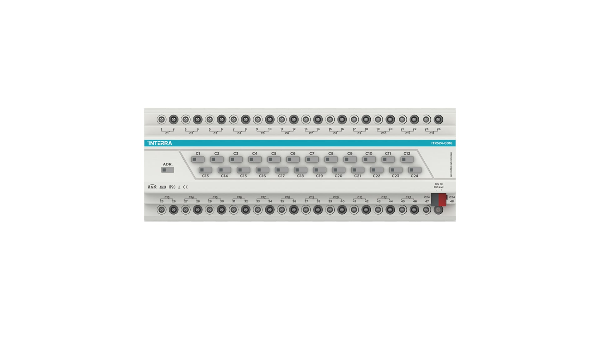 24 CHANNEL KNX COMBO SHUTTER + SWITCH ACTUATOR