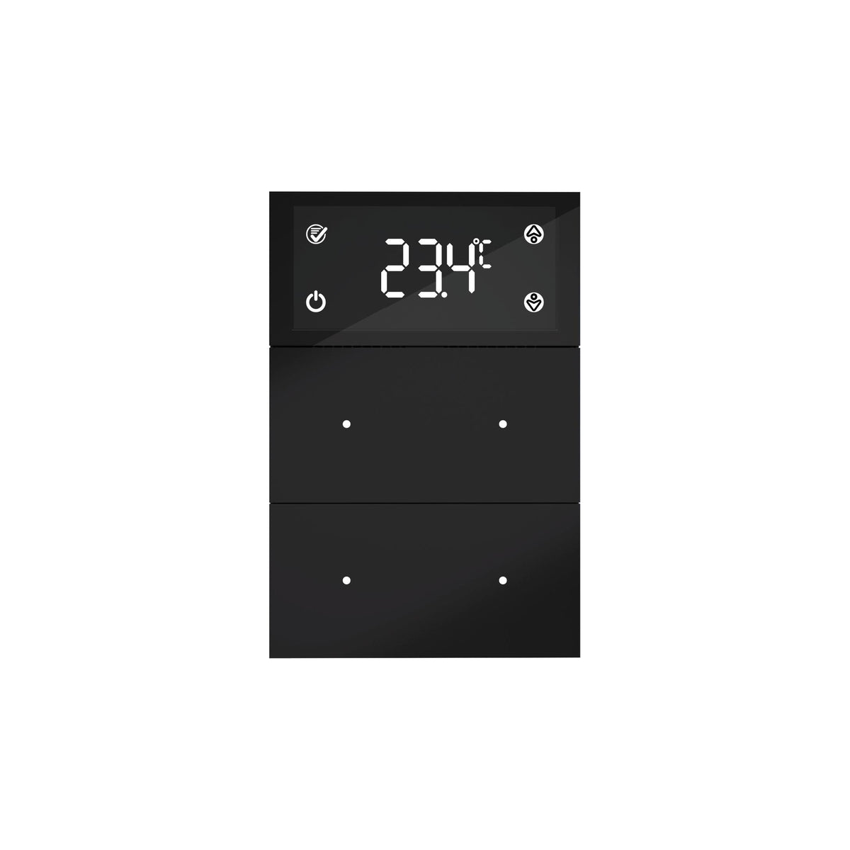Pblock - Touch Dispay, Thermostat, 4 Button Black