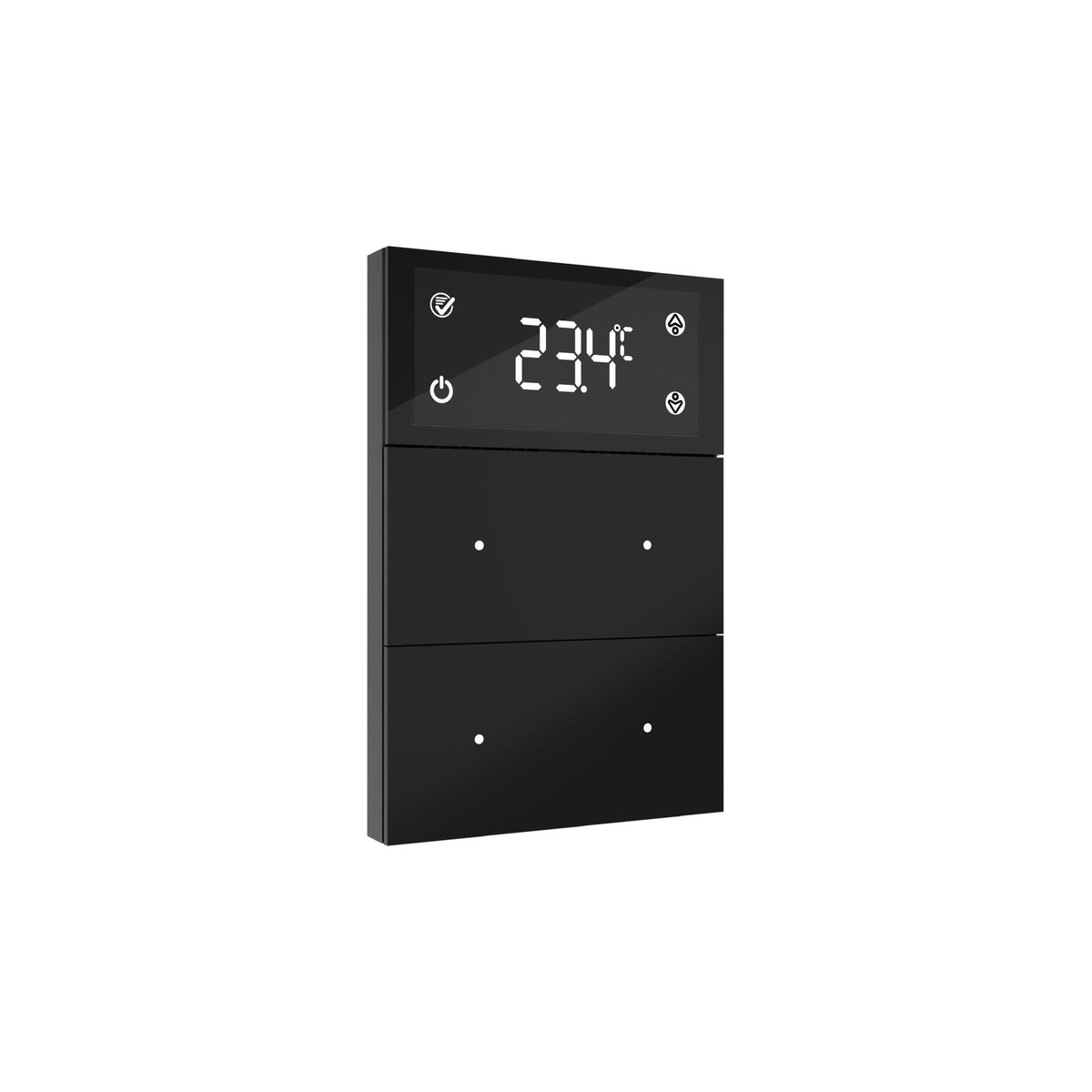 Pblock - Touch Dispay, Thermostat, 4 Button Black