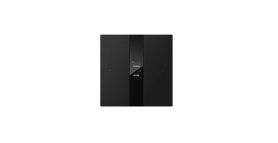 S-series 2 Button with Normal Glass Display Black