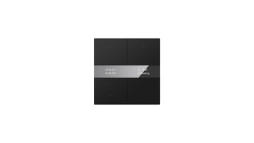 S-series 4 Button with Mirror Glass Display Black