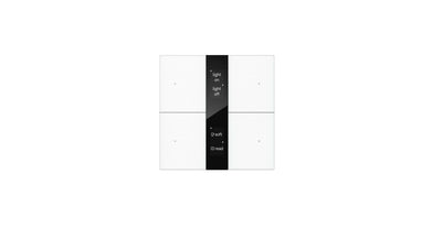 S-series Push Button Sensor Display & Secure, 4 Button, Mirror Glass Display - White