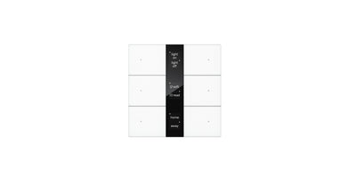 S-series Push Button Sensor Display & Secure, 6 Button, Normal Glass Display - White