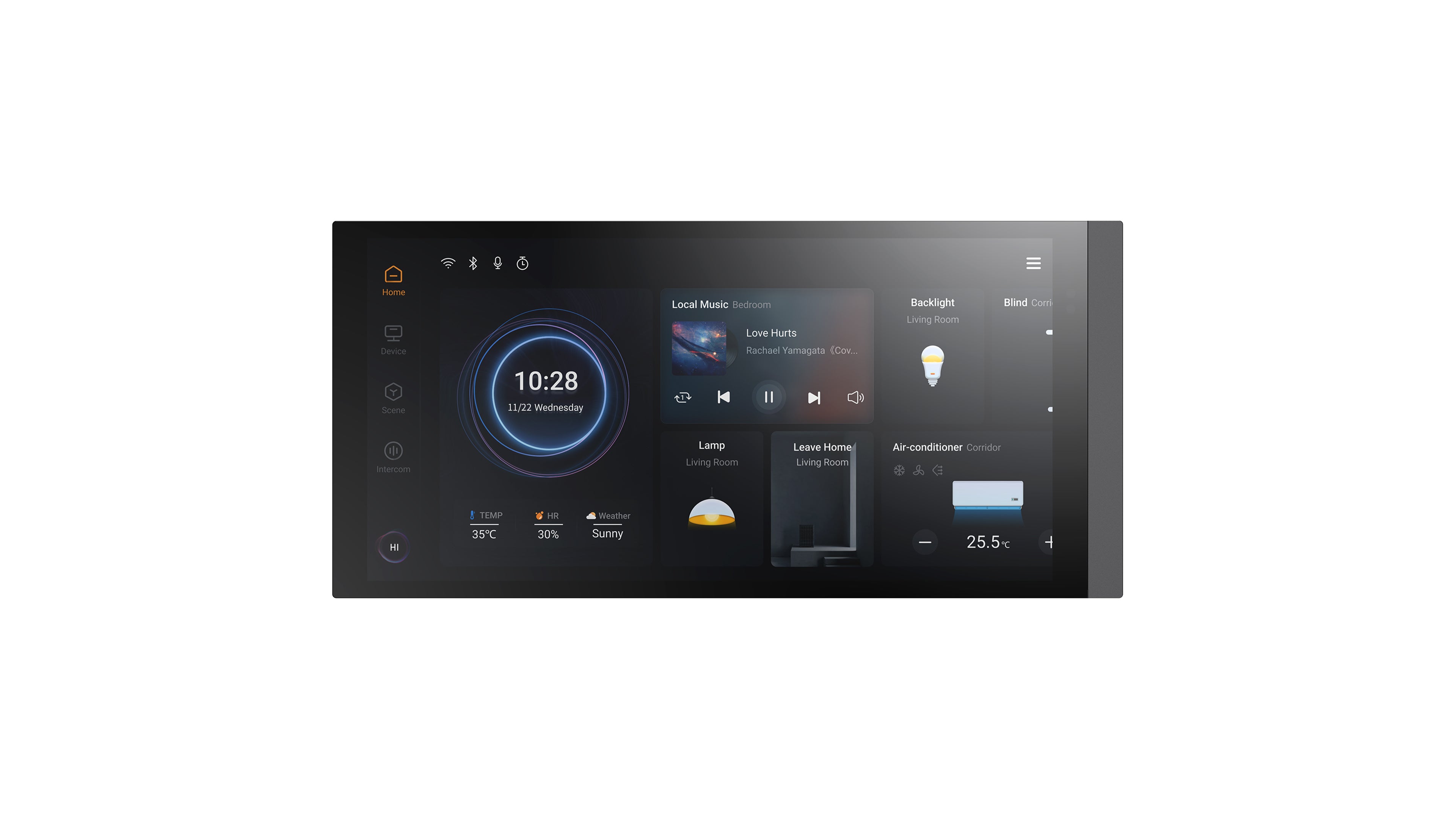 KNX Smart Touch S7 with secure (KNX+Intercom+App Server) - Black