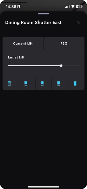 Control KNX shading