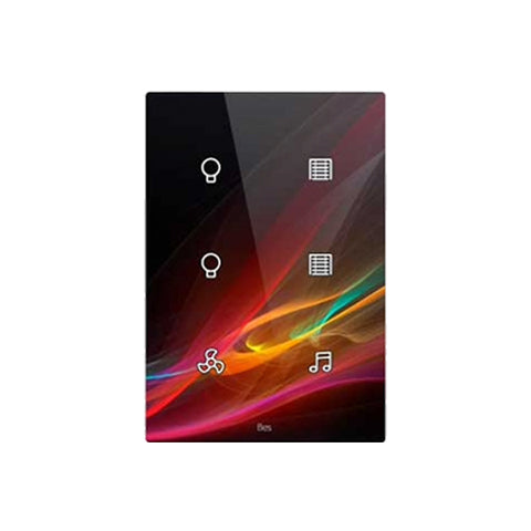 Cubik-V6 white Capriccio push-button 6 areas - Temp and humidity sensor