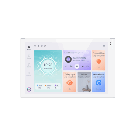 KNX Smart Touch S10 with Secure (KNX+SIP Intercom+App Server) - White